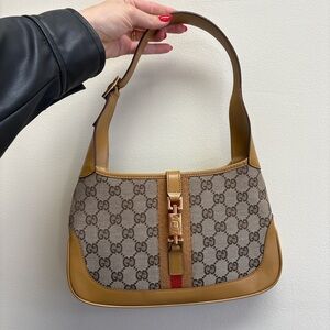 Gucci Beige and Brown Shoulder Bag
